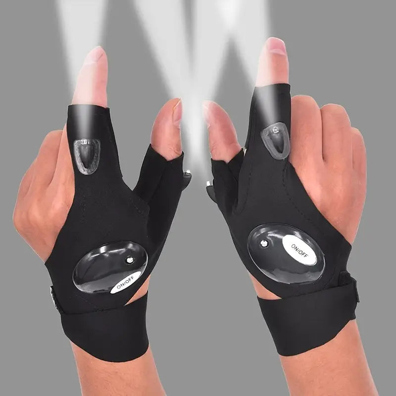 Guantes Con Luz Led Impermeable