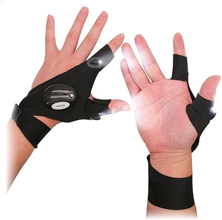 Guantes Con Luz Led Impermeable